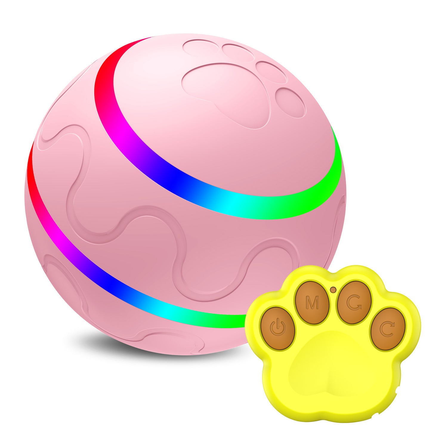 Exciting USB-Powered Self-Rotating Pet Toy - The Wicked Ball for Endless Fun! - Silver Streak Goods