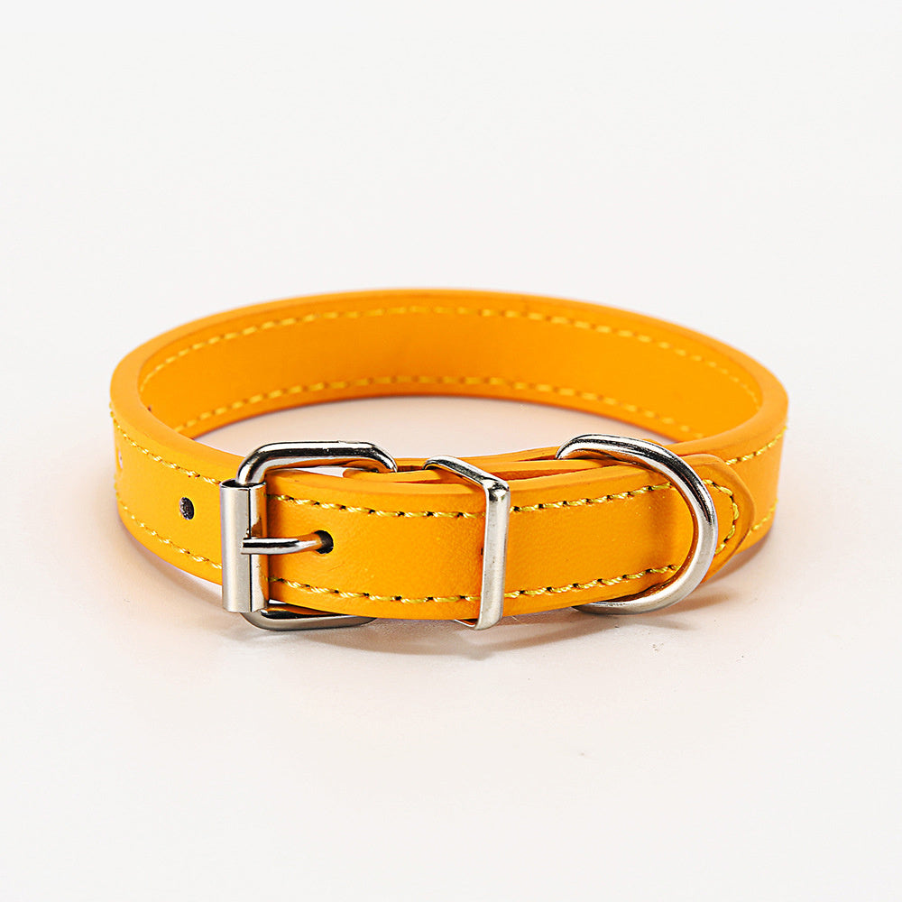 Stylish & Durable: The Perfect Leather Collar for Your Pup!