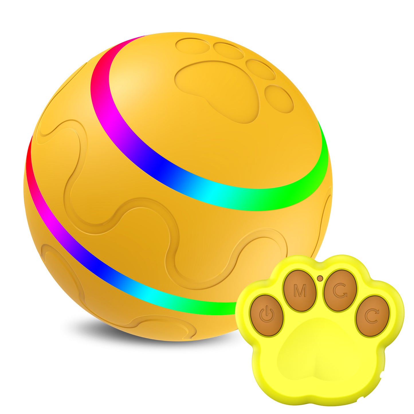 Exciting USB-Powered Self-Rotating Pet Toy - The Wicked Ball for Endless Fun! - Silver Streak Goods