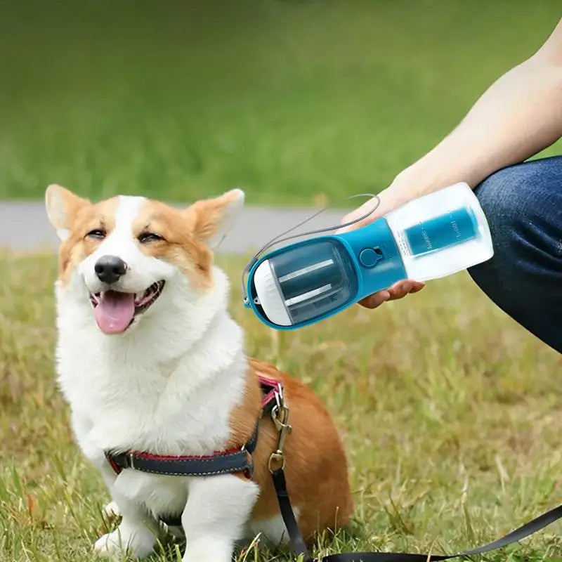 Perfect Travel Companion! - 3-in-1 Portable Dog Water, Food and Garbage Cup - Silver Streak Goods