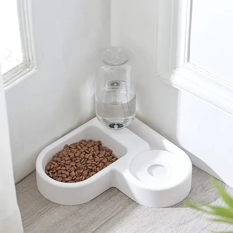 2-in-1 Double Pet Bowl Set – Perfect for Cats & Small Dogs! - Silver Streak Goods