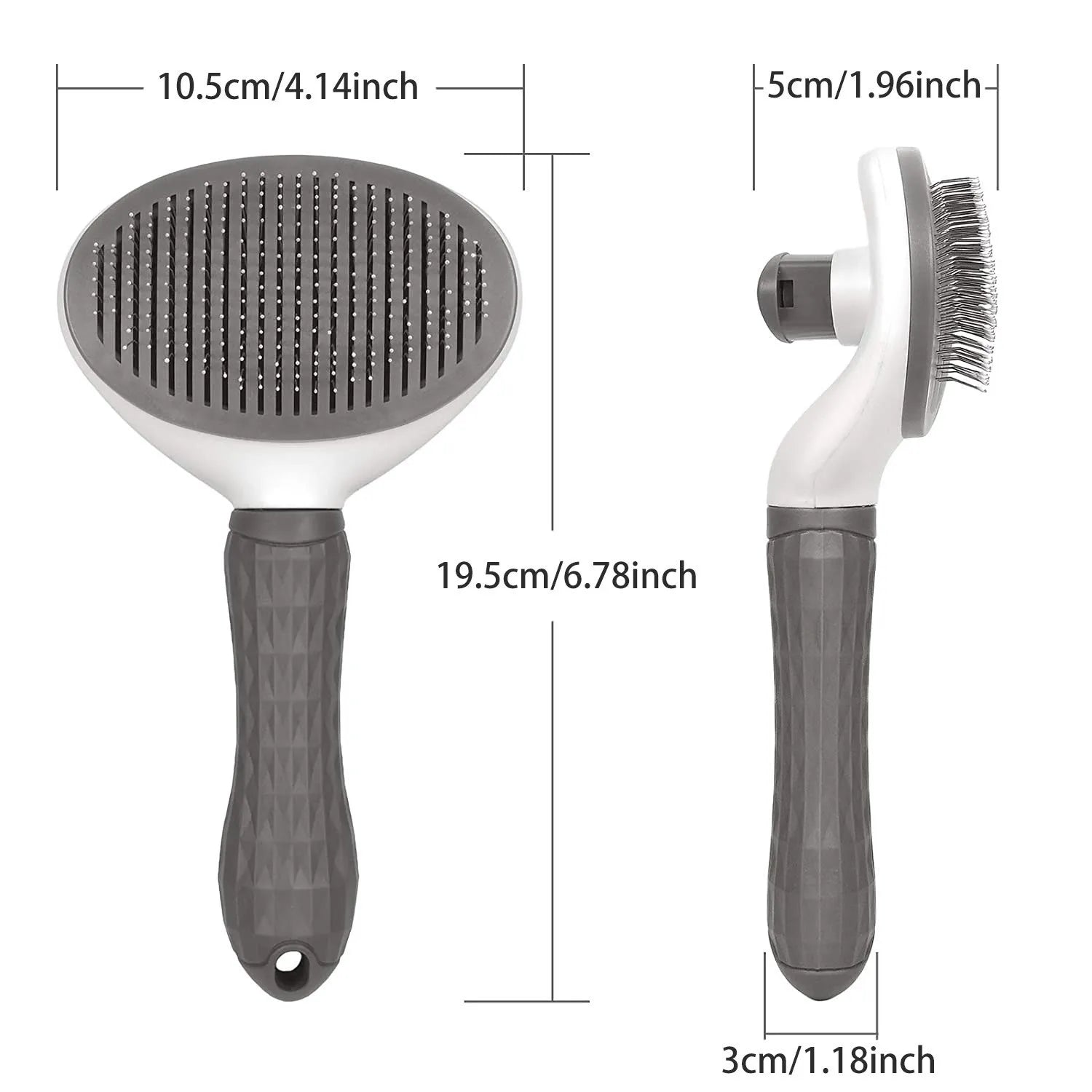 Self-Cleaning Pet Grooming Brush: Tangle-Free Care for Dogs & Cats! - Silver Streak Goods