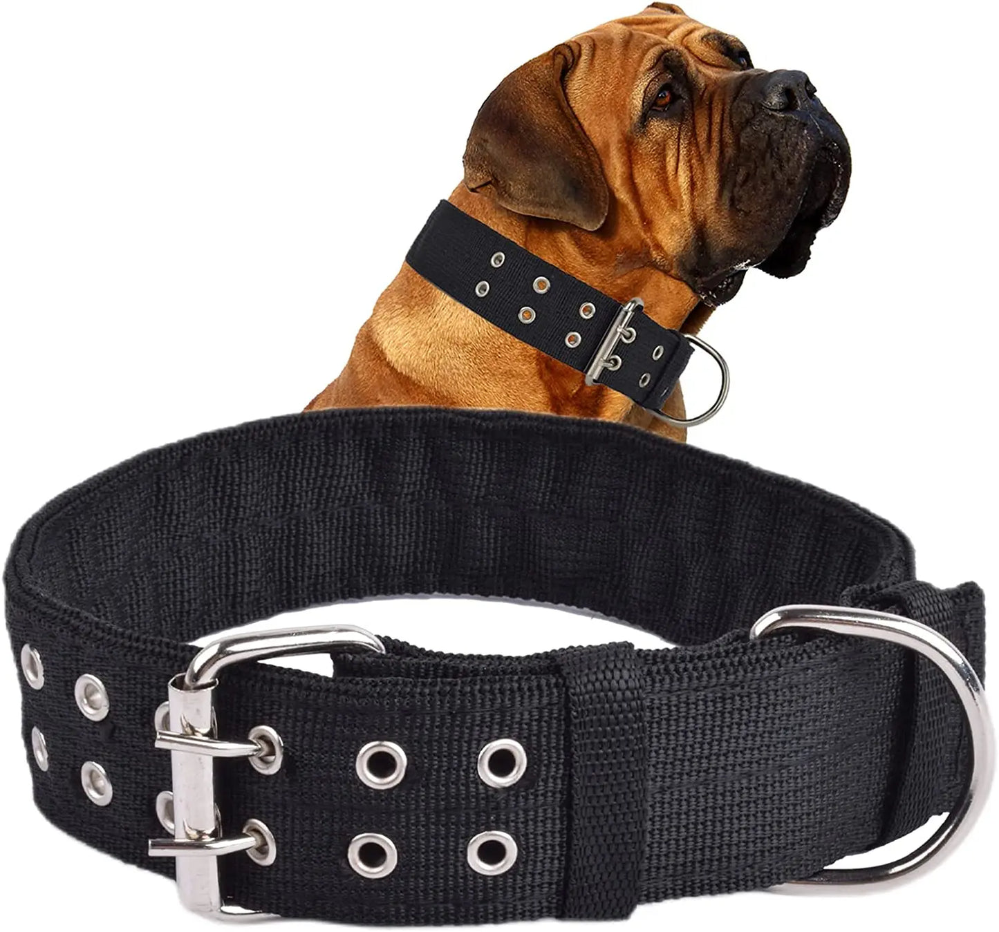 Tough Pup Tactical Collar – Heavy Duty, Wide & Adjustable for Large Dogs!