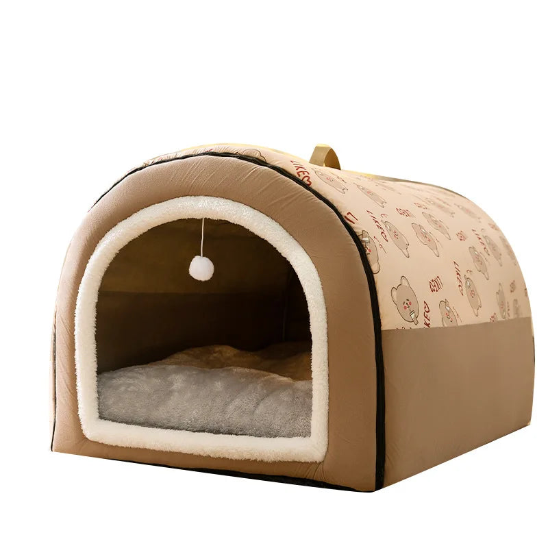 Furry Haven: The Ultimate Winter Dog Nest – Cozy, Washable, and Perfect for Big Dogs!