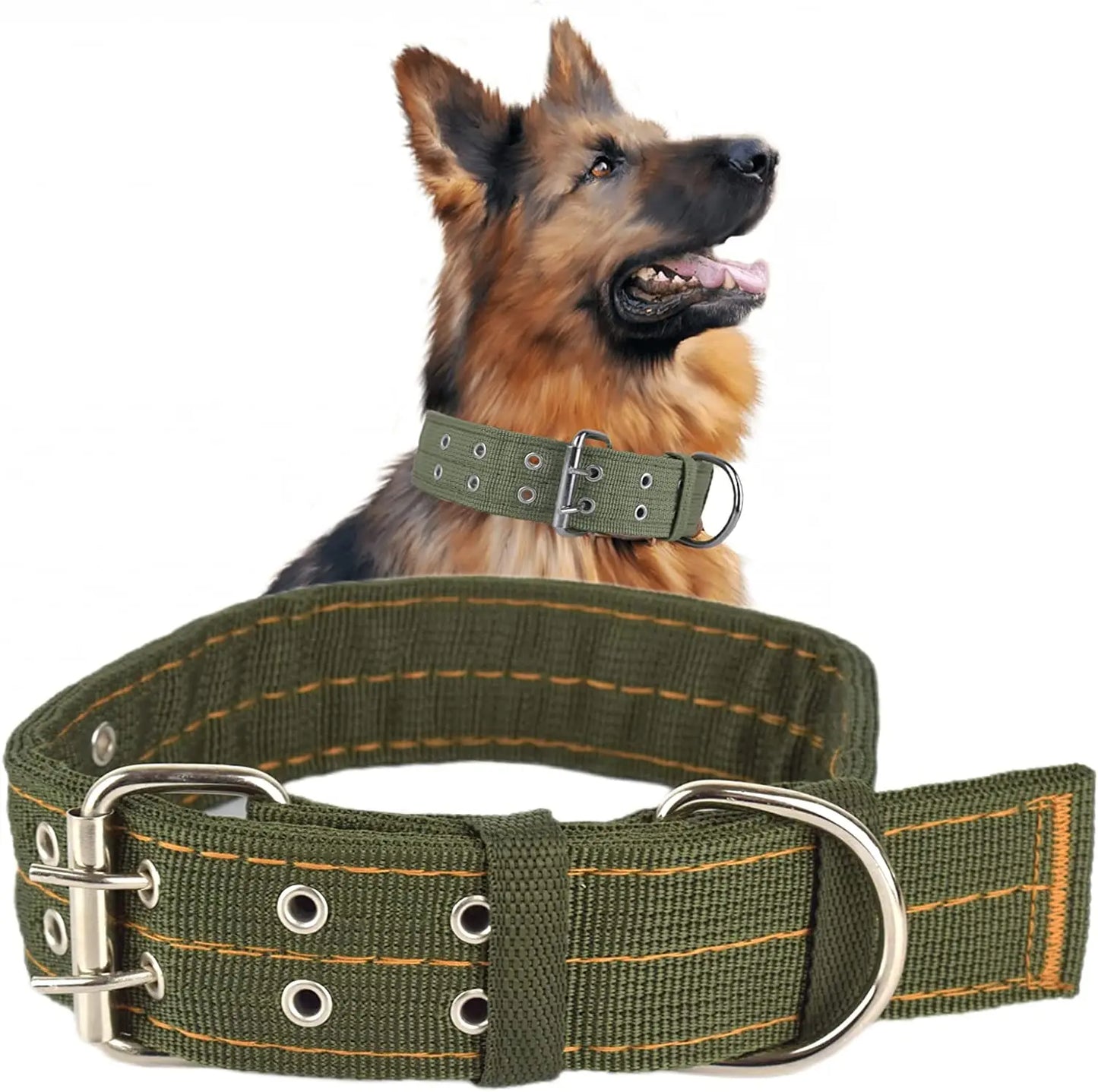 Tough Pup Tactical Collar – Heavy Duty, Wide & Adjustable for Large Dogs!