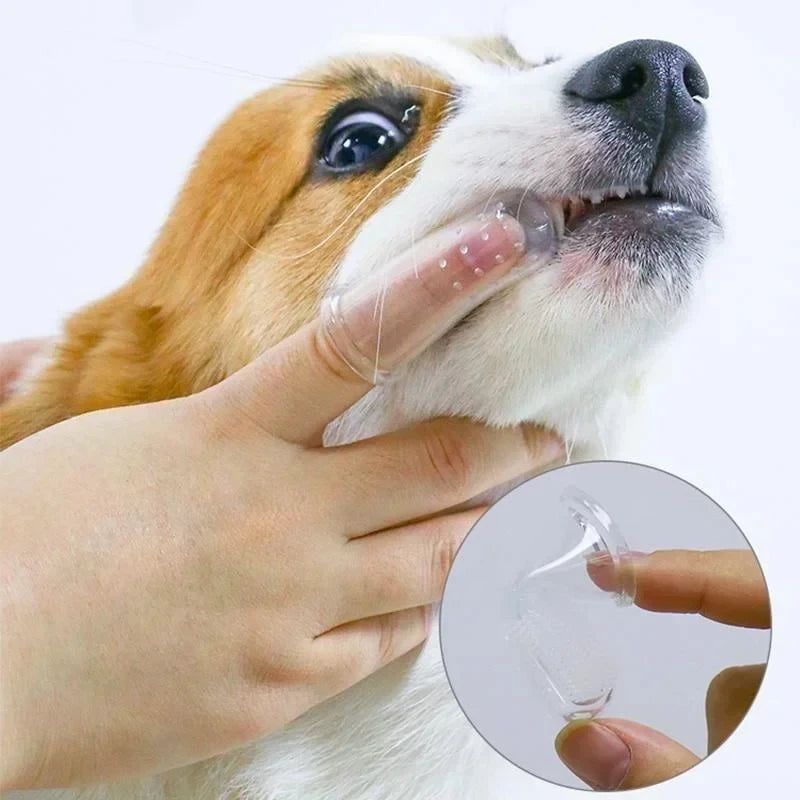 Pawfect Smile! Super Soft Pet Finger Toothbrush – Fresh Breath & Tartar Care for Dogs & Cats