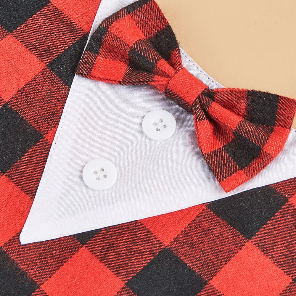 💍 Wedding-Ready Dog Bandana – Triangle Scarf with Bow Tie for Large & Small Dogs! 🐾