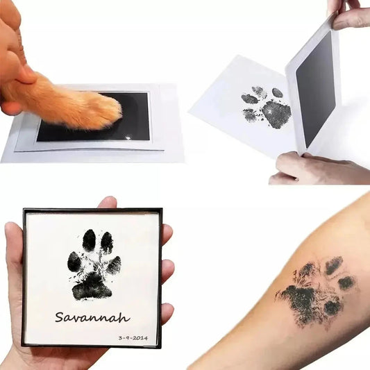 Mess-Free Memory Maker: Pet & Baby Handprint Kit with Photo Album - Silver Streak Goods
