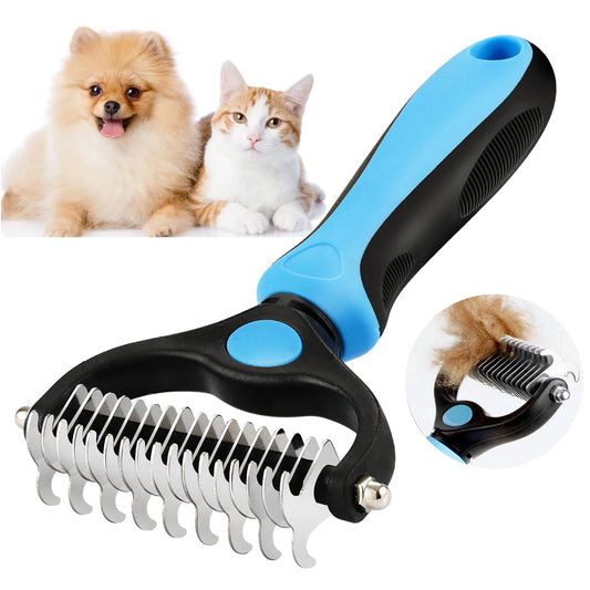 Professional Dog Deshedding Brush – Fur Remover & Grooming Comb 🐶