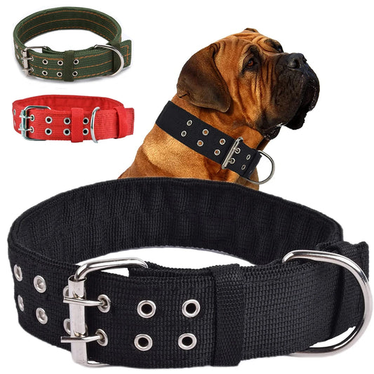 Tough Pup Tactical Collar – Heavy Duty, Wide & Adjustable for Large Dogs!