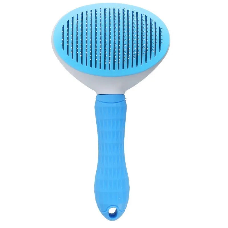 Self-Cleaning Pet Grooming Brush: Tangle-Free Care for Dogs & Cats! - Silver Streak Goods